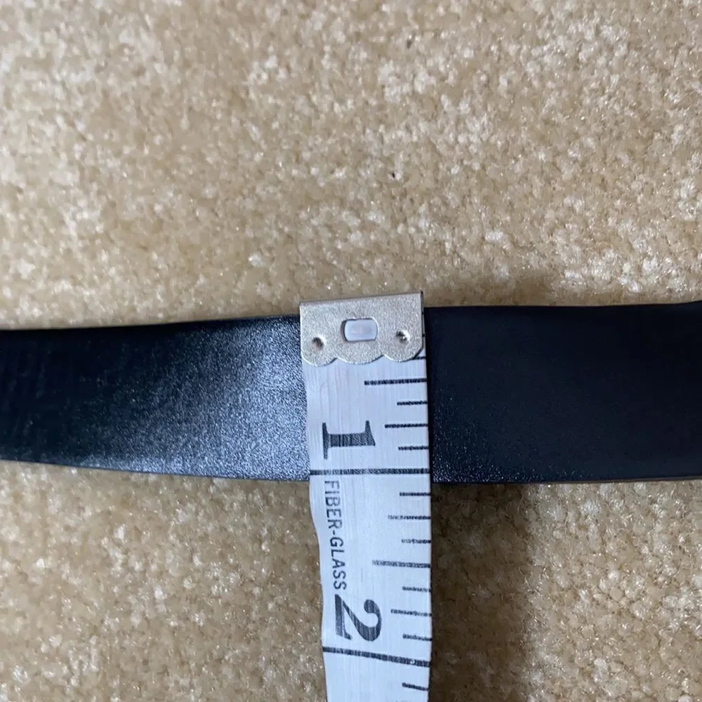 Women’s Black Belt with Goldish Buckle L NWT